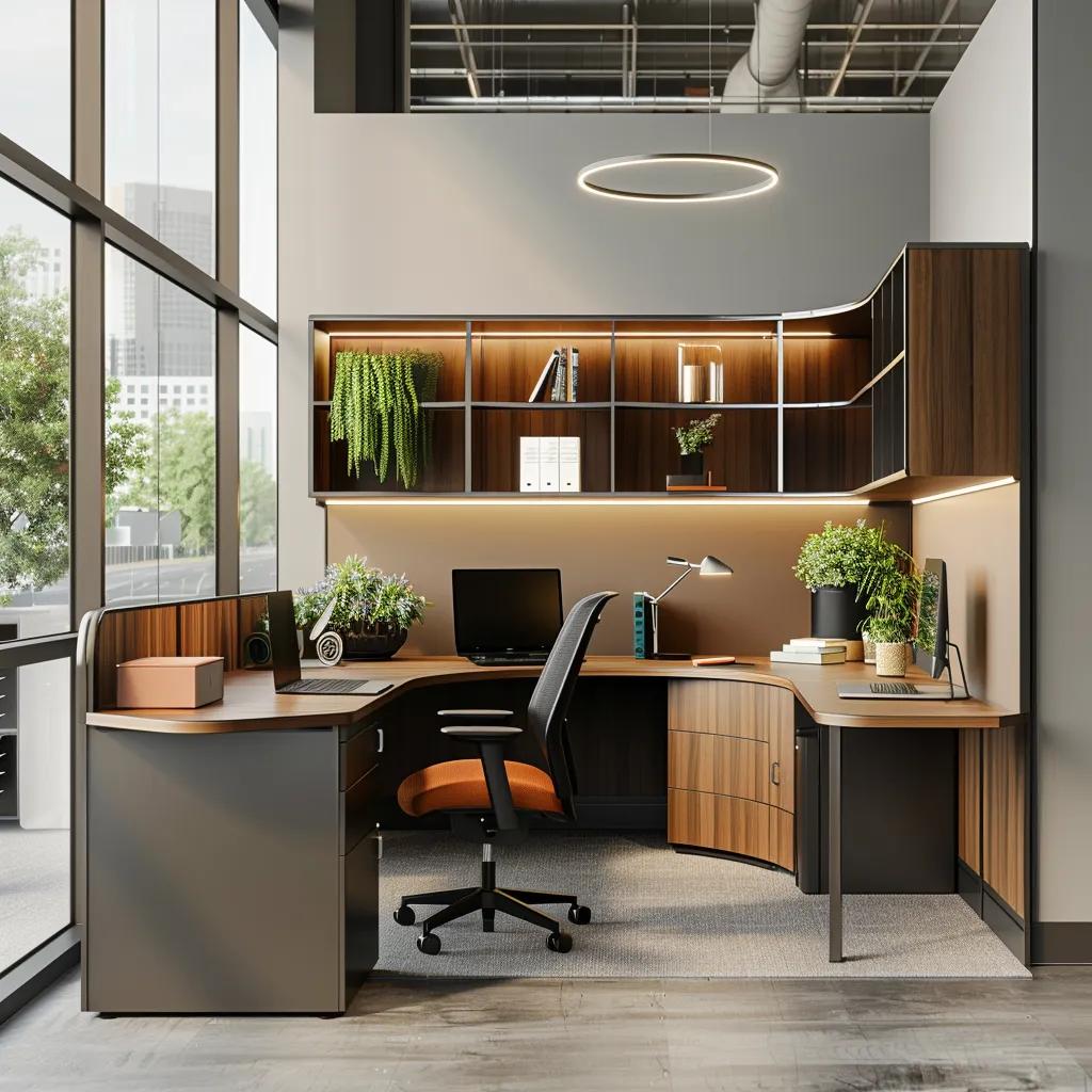 Workspace showcasing diverse applications of Trumatch edgebanding in furniture and architecture